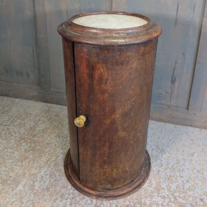 Lovely William IV Mahogany Plum Pudding Cylindrical Pot Cupboard