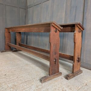 Pair of Simple Oak Kneeling Altar Rails from St Mary's Headington BARGAIN