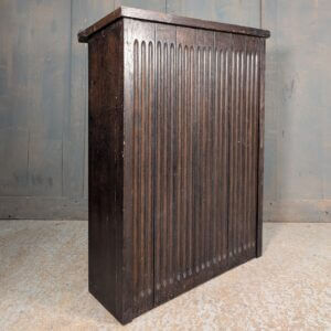 Simple Dark Oak 1950's Vintage Linenfold Lower Reading Desk