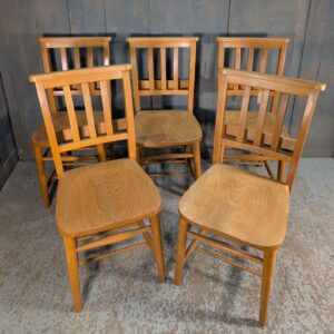 Portslade 1960's Vintage Elm & Beech Church Chapel Chairs 'Blameless'