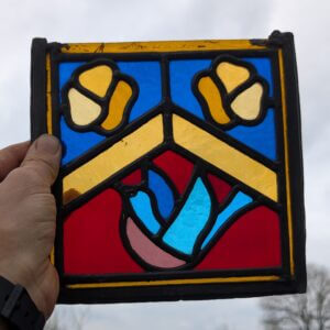Small Square Stained Glass Field Panel