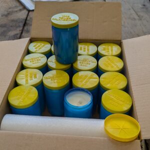 Box of 16 New Blue 3-Day Sanctuary Candle Lamps