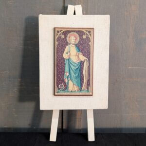 Unusual Mounted Icon of St Bartholomew