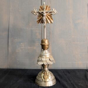 Elaborate & Ornate Belgian Crucifix with Sunburst
