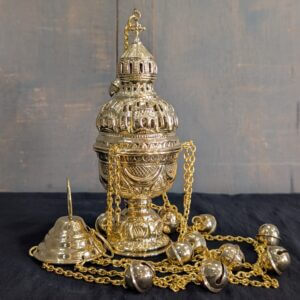 Eastern Faith 'Temple' Medium Size Brass Censer Thurible Incense Burner