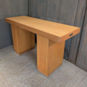 Modern 1970's Vintage Oak & Ply 'Stonehenge' Altar