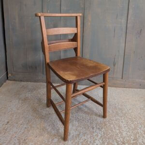 1960's Vintage Classic Ladderback Beech Church Chapel Chairs