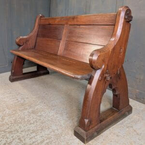 1885 Gothic Revival Pitch Pine Church Pews Benches from St Laurence's Lechlade