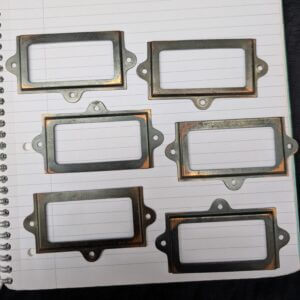 1930's Vintage Copper Church Name Plates Rectangular #B