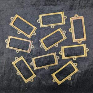 1940's/50's Vintage Brass Church 'Plan Chest' Name Plates #F