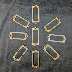Antique Brass Church Name Plates 'Letter box' #G