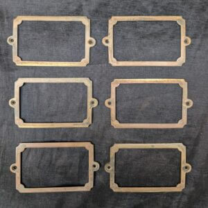 Larger Antique Brass Church Name Plates #H