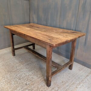 Lovely Antique Rustic French Cherry Wood Refectory Table