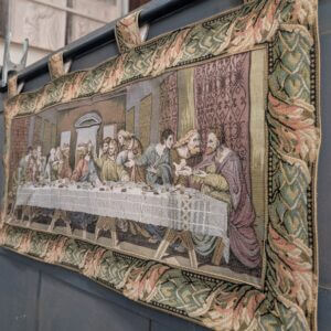 Good Quality Last Supper Tapestry with Steel Hanging Pole