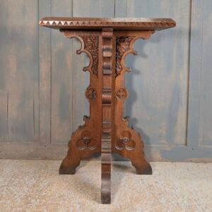 Lovely Antique Carved Credence Table 1901