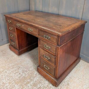 Early 1900's Mahogany Pedestal Desk