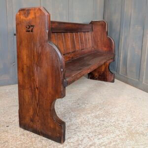 Wandsworth 1900's Antique Pitch Pine Church Pews Benches