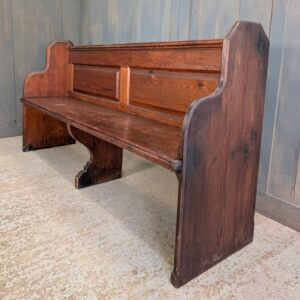 Value Pitch Pine Classic Antique 1896 Pews Benches from All Souls Twickenham
