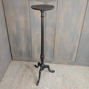 Vintage Ebonised Teak Pedestal Plant Stand