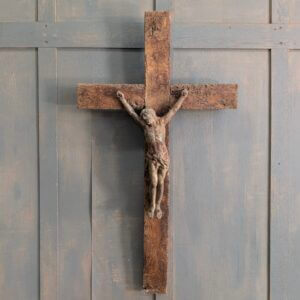 Old Iron & Ancient Oak Large Crucifix