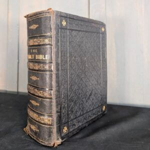 Victorian Large Church Lectern Leather Bound Bible by Cassell