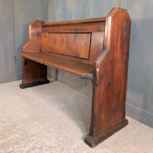 Skegby Antique Space Saving Church Pew Bench