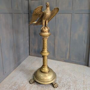 Very Fine 1890's Antique Brass Eagle Lectern from St Osmond's, Barnes