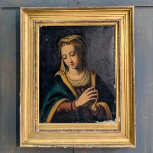 18th Century Oil Painting of the Madonna in the Manner of Carlos Maratta