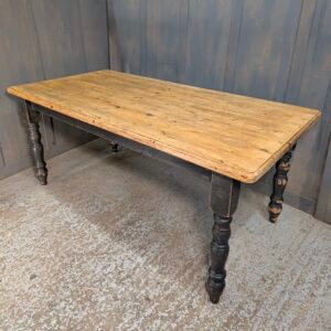 Pine Farmhouse Victorian Style Kitchen Table