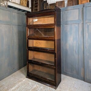 Vintage 1930's Globe Wernicke/Lebus Style Five Section Glazed Bookcase