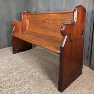 Generous Antique Baltic Pine Church Pews Benches from Holy Trinity Chesham