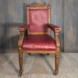 Crypt Find Carved 1900's Throne Chair from St Andrew's Holborn